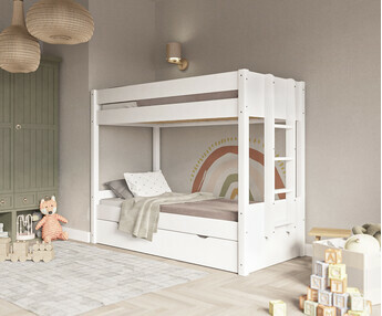 Litera infantil con cama nido supletoria - Yudi