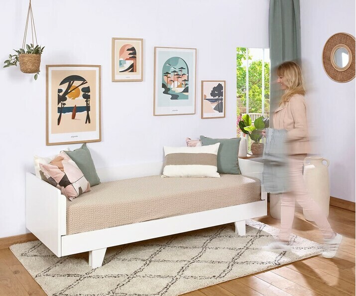 Cama nido - Roni, barrera del respaldo desmontable