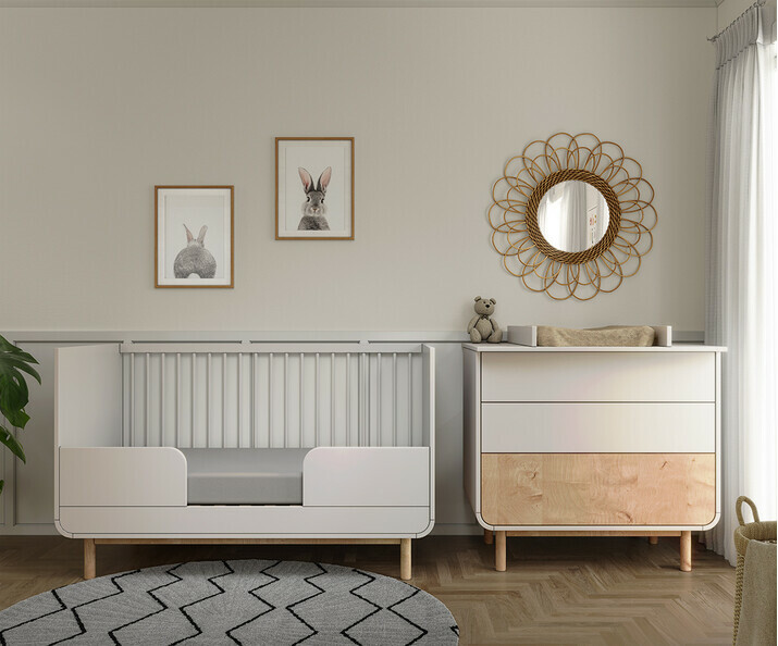 Cuna convertible - Kinona, versin cama infantil