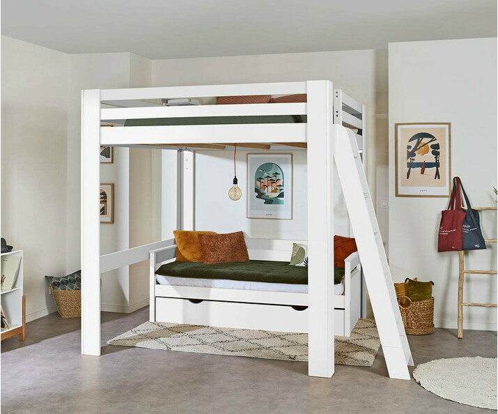 Cama alta - Maverick, espacio  inferior personalizable