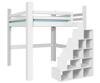 Cama alta Maverick, somier en posicin baja