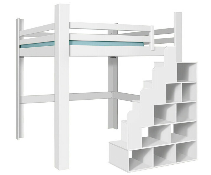 Cama alta Maverick, somier en posicin baja