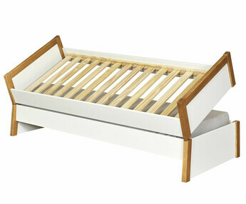 Cama nido - Hanika, color blanco y madera