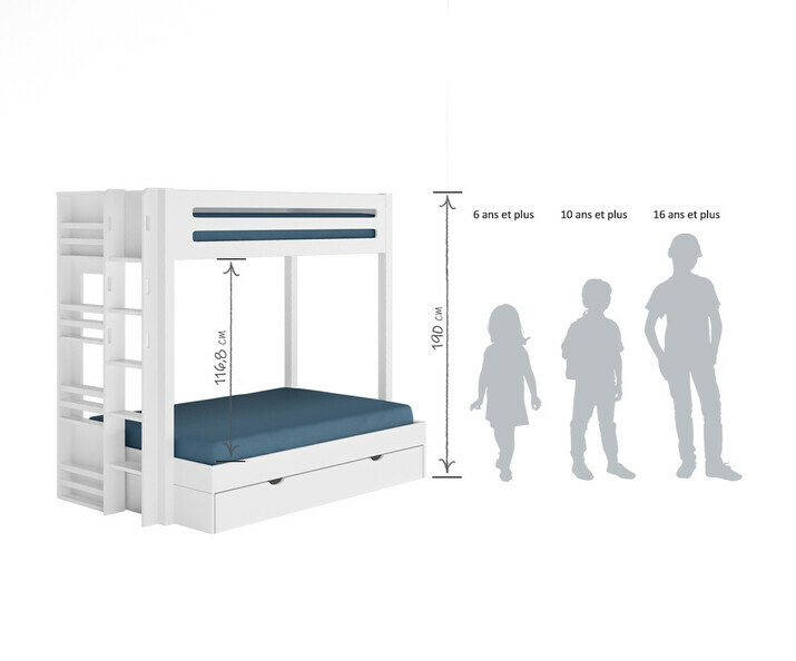 Dimensiones de la litera infantil Burton