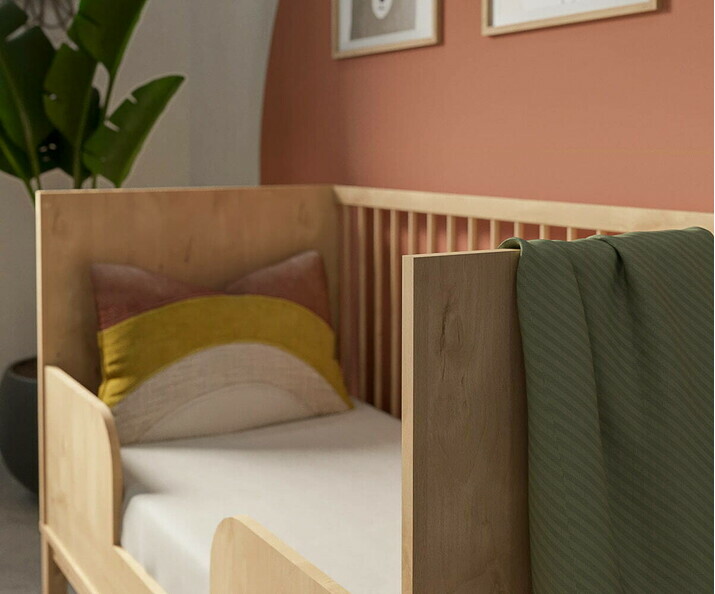 Zoom del detalle de la cama infantil Rafael