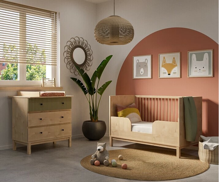 Mini dormitorio - Rafael - Cuna versin cama infantil
