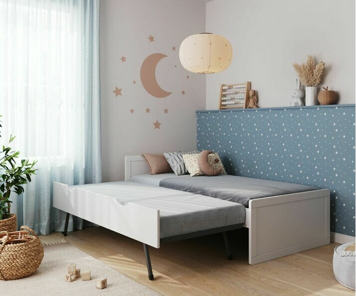 Cama nido - Foray, somier cama nido disociable, a la misma altura