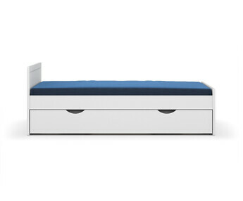 Cama infantil con cajn - Foray, acabado blanco