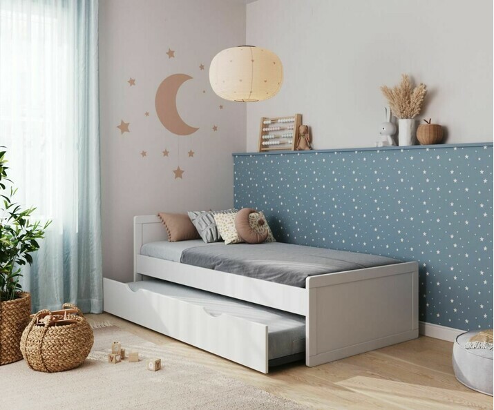 Cama nido - Foray, somier nido y 2 colchones incluidos