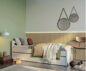 Cama infantil con colchón - León