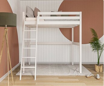 Cama alta 140x190 cm - Wood