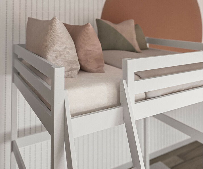 Acceso a la cama doble - Wood