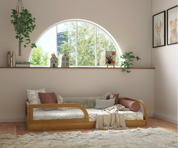 Cama infantil Montessori con colchn - Adao