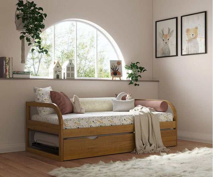 Sof cama nido con colchones - Adao, 90x190 cm