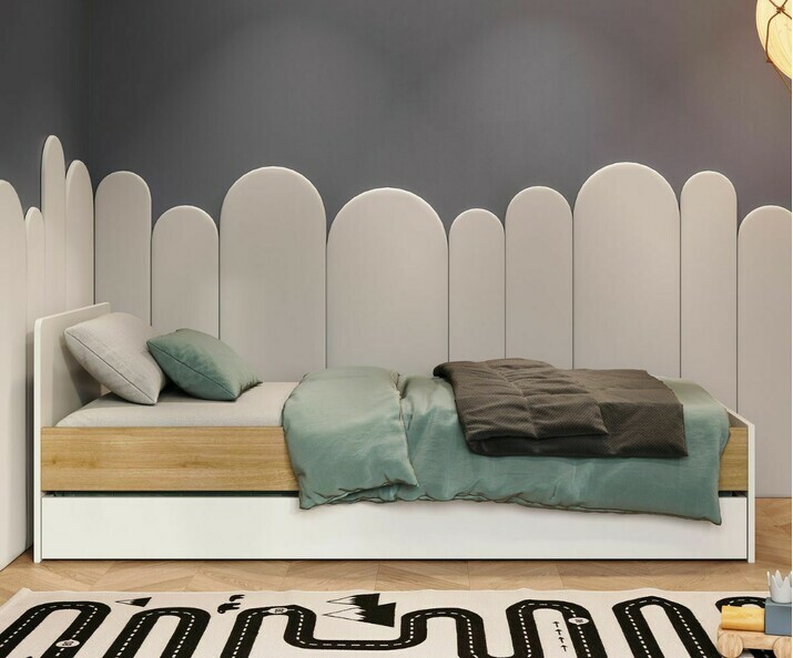 Cuna convertible - Skali, versin cama infantil, colchn 80x190 cmno incluido