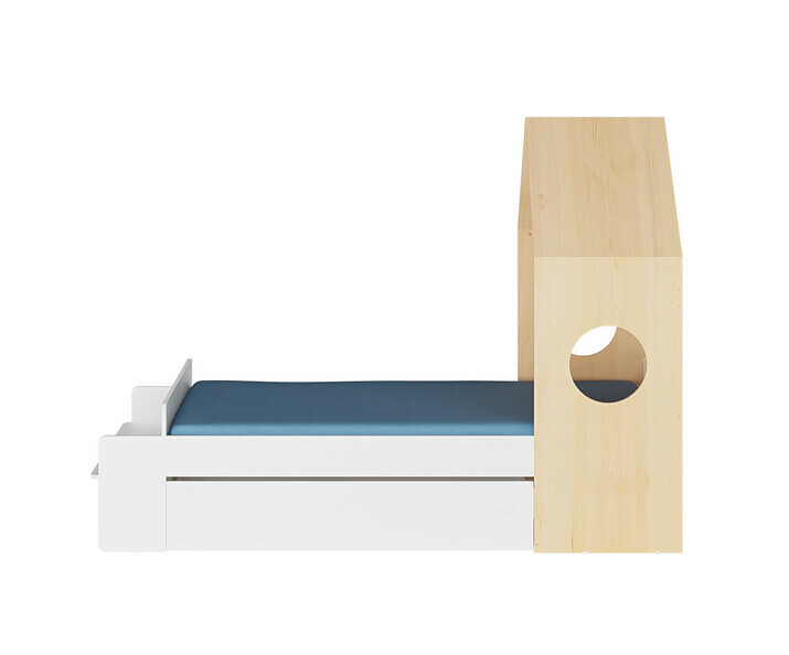 Cama infantil - Nyeri, detalle de costado