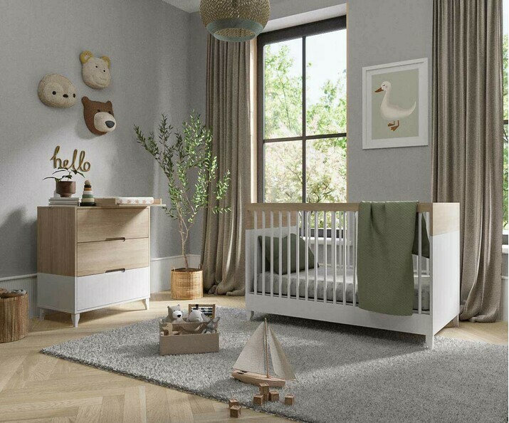 Mini dormitorio beb con colchn - Djambo