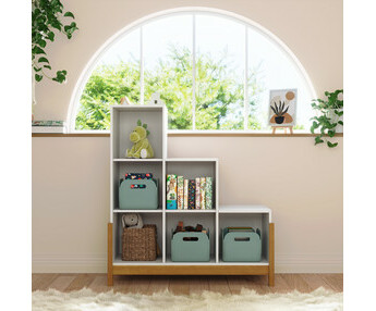 Mueble vertical con patas - Kaeos, escalera izquierda