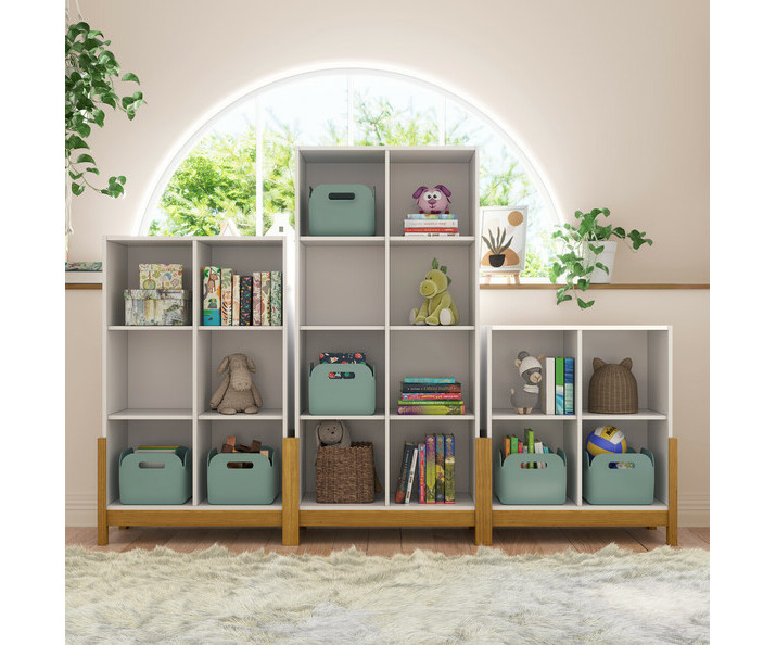 Muebles verticales con patas - Kaeos, diferentes opciones de compartimentos 
