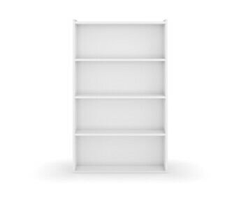 Biblioteca para cama alta - Nitra, acabado blanco