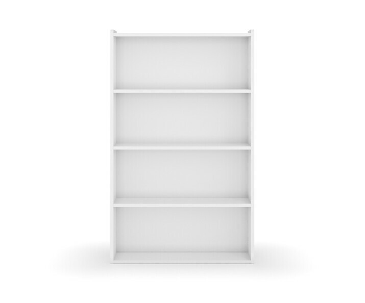 Biblioteca para cama alta - Nitra, acabado blanco