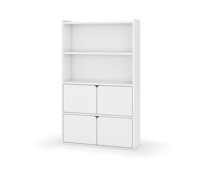 Biblioteca para cama alta - Nitra, opcin 4 puertas