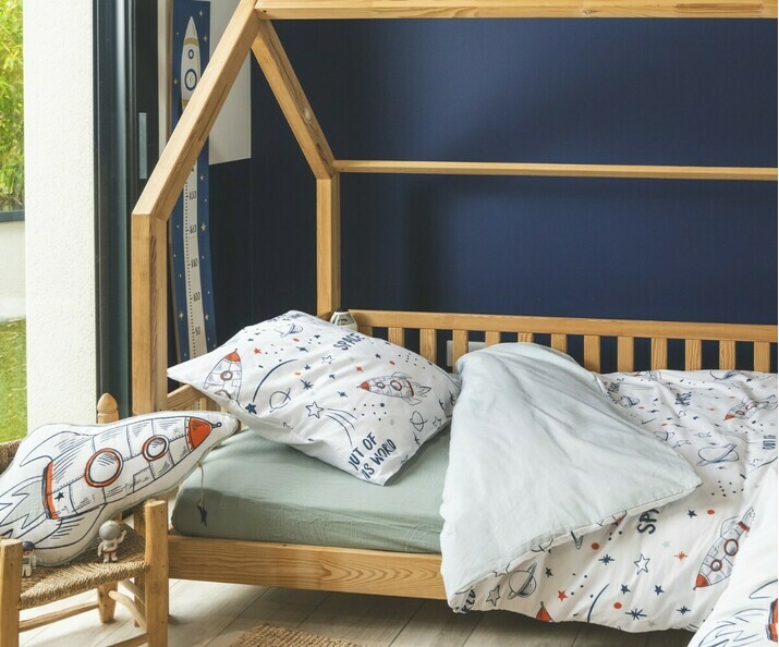 Juego de cama infantil - Luneo, estampado espacial