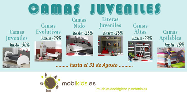 camas niños juveniles en Mobikids