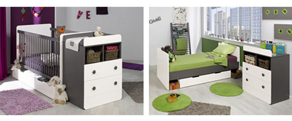 Nuevas tendencias de bebé. Habitación de bebe gris