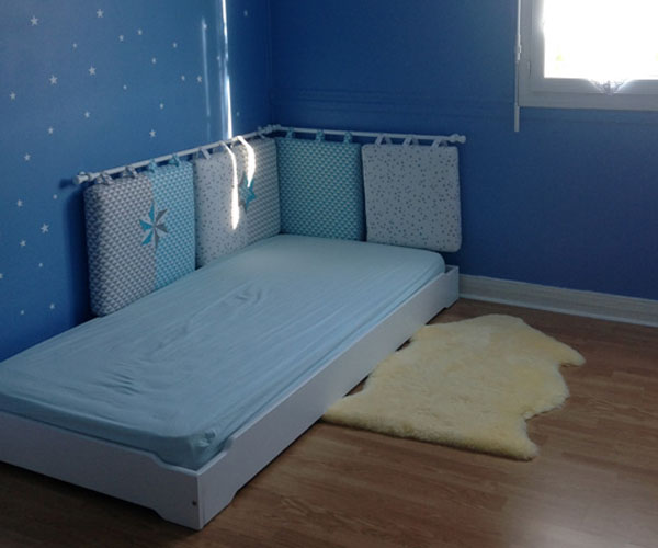 habitación estilo montessori, cama apilable HAPPY foto cliente