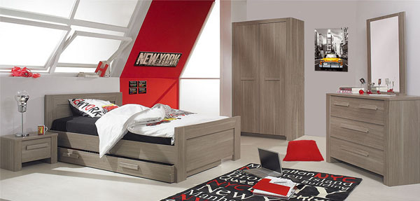 habitaciones juveniles chico colección AUCKLAND
