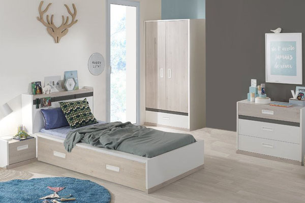 Variedad de habitaciones modernas para jovenes